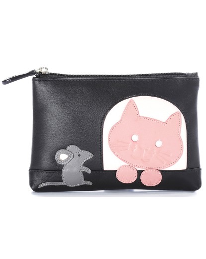 Ciccia Purse with Cat & Mouse Design