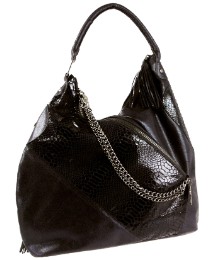 Ringspun Faux Snakeskin Tote Bag