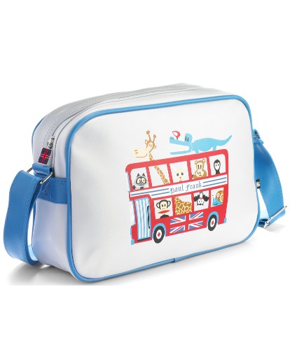 Paul Frank White & Blue Flight Bag
