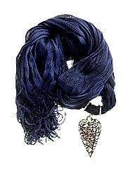 Fresh Cargo Scarf, Silver Heart Charm