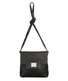 Cross Body Black Leather Bag
