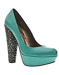 Schuh Pretty Glitter Heel Court