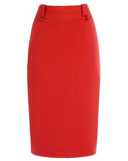 Red Pencil Skirt