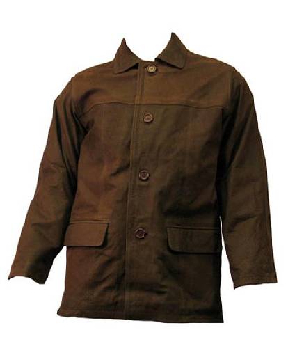 Men's Leather Car Coat