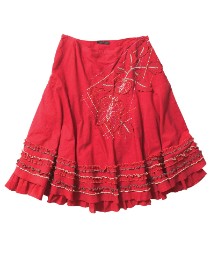 Red Plus Size Skirt