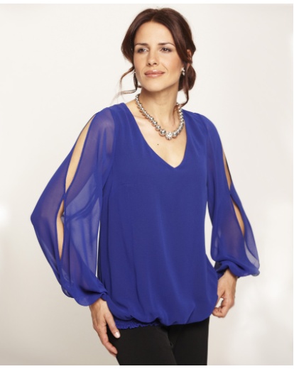 Isabella Cole Split-Sleeve Blouse