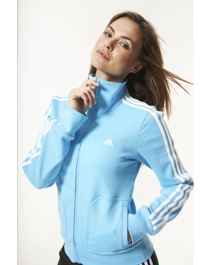 Adidas Sky Blue Zipped Hoody