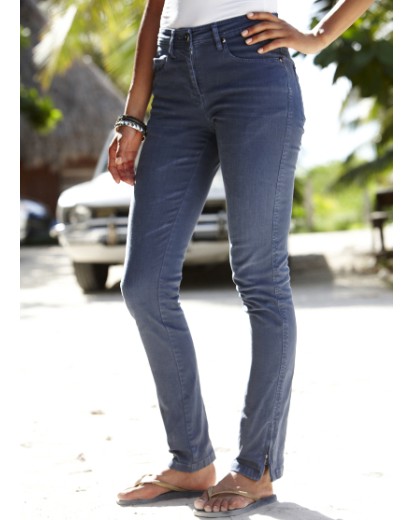 Zip hem plus size skinny jeans
