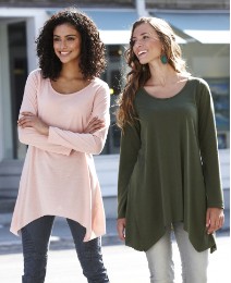 asymmetric tops - pack of 2