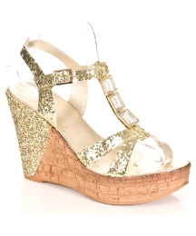 Daniel Glittery Gold Wedge