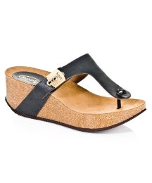 Scholl Edna Black Wedge
