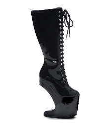 Bettie Page Sarah Wedge Knee Boots