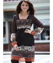 Knee Length Plus Size Dress