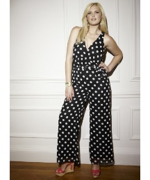 polka dot jumpsuit