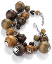 Petal Dolls Wood Beads Bracelet