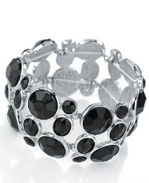 Petal Dolls Black Crystal Bracelet