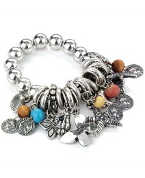 Petal Dolls Multi Beads Charm Bracelet