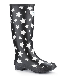 star print wellies