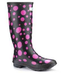 Funky print wellies