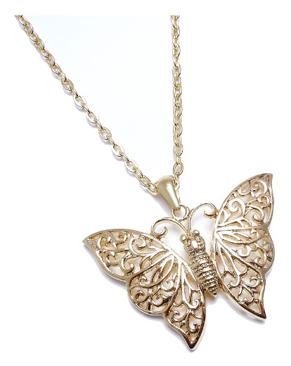 Accessories Butterfly Pendant And Chain