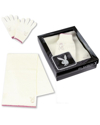 Playboy Sparkle Scarf & Glove Gift Set