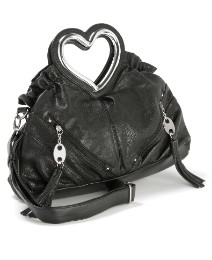 Heart handle handbag
