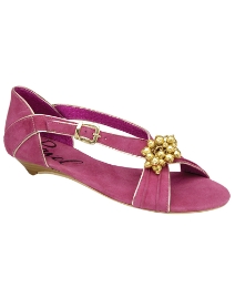 Ravel Garnet Beaded Trim Sandal