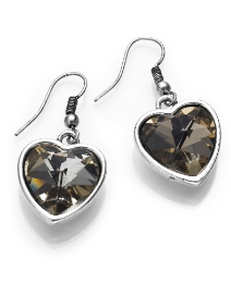 Funky Jewellery Hearts Dropper Earrings