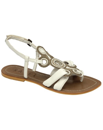 Ravel Effect Leather Sandals