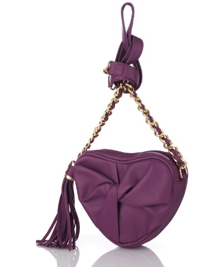 Modalu Heart Small Crossbody Bag purple