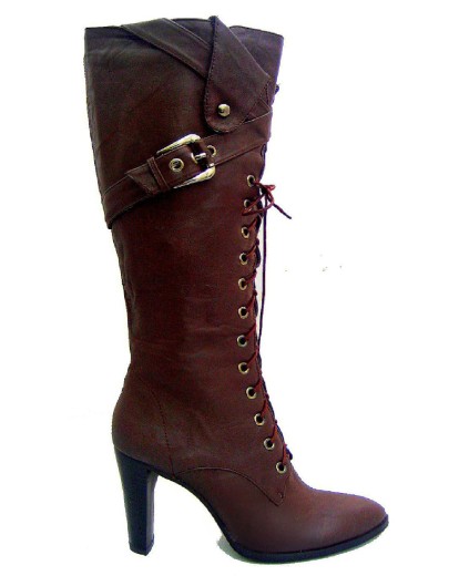 Henny James Toastbrown Lace Up Boots