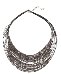 Black bead necklace