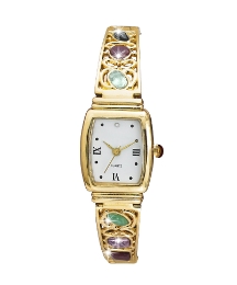 Ladies wristwatch with gemstoun