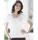 Crochet Trim Sweater