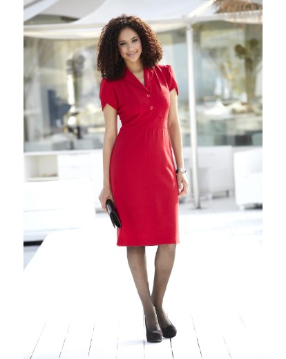 Red magisculpt dress