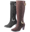 Legroom High Leg Suede Boot EEE Fit
