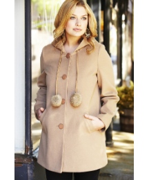Angel Ribbons Pom Pom Coat