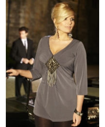 Changes Boutique Bead Trim Top