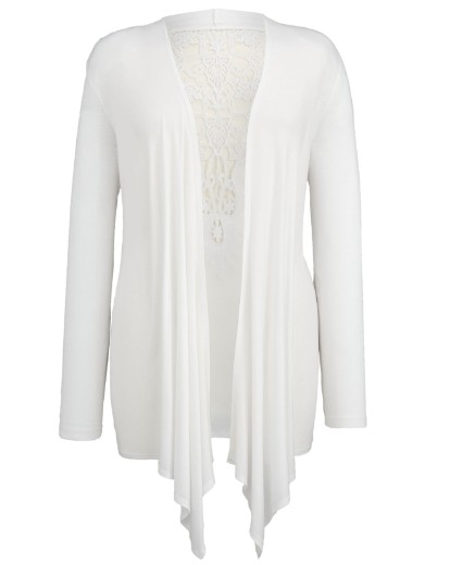 White waterfall cardigan