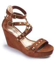 hippy chic tan wedges