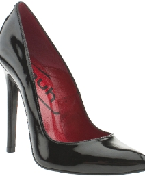 Schuh Lois Point Patent Court Shoe