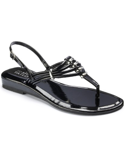 The Shoe Tailor Toe-Post Sandal BLA