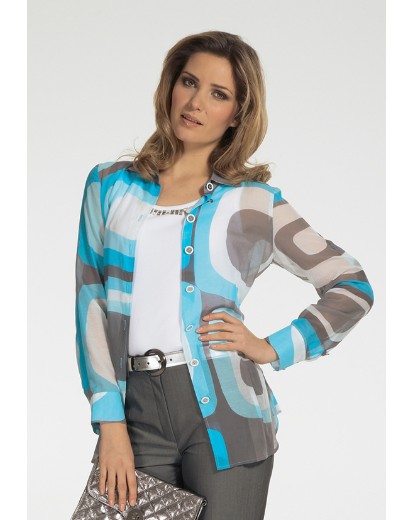 Basler Silk Blend Overshirt From Gray and Osbourn