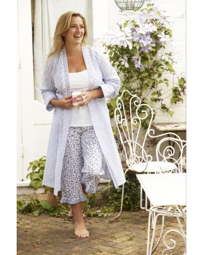 Shapely Figures Seersucker Wrap Short LILAC 