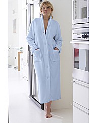 Shapely Figures Button Fleece Gown L50