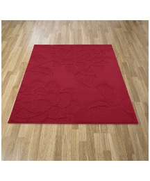 Lotus Flower Carved Rug