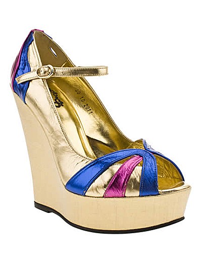 Schuh Princess Panel Bar Wedge Save £35.01