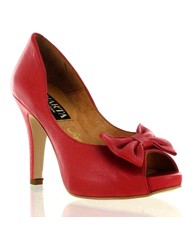 Marta Jonsson red leather platform