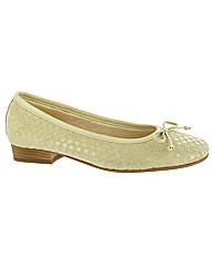 Riva Chequers Suede Ballerina