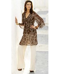 Marisota plus size giraffe print top